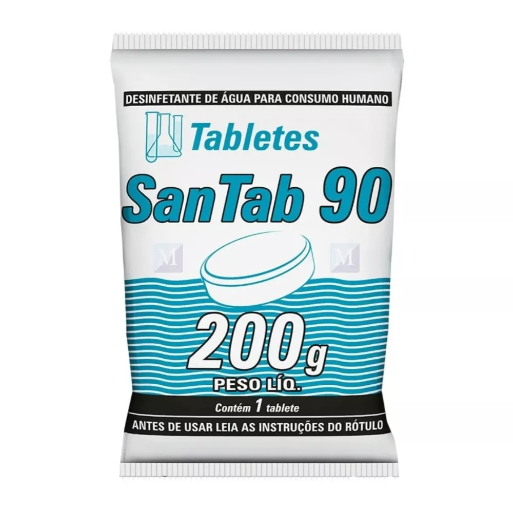 Pastilha Desinfecção De Água Consumo Humano San Tab 90 200g Hidroall