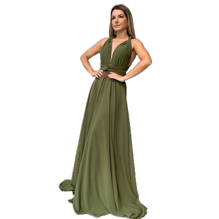 Vestido Longo Feminino Varias Formas Multiuso Festa Casamento formatura  Somente na Shopee em Oferta na Shopee