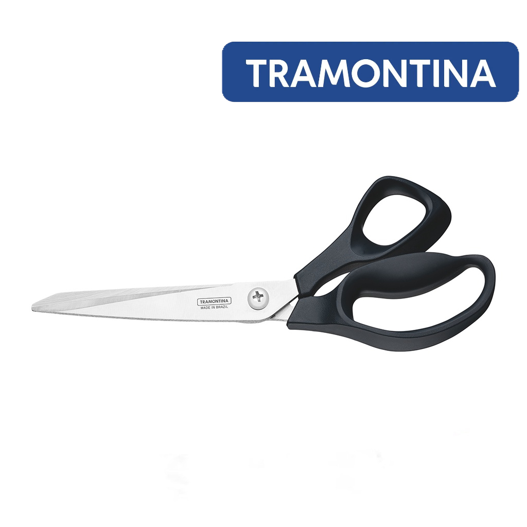 Tesoura Inox Costura Tramontina  Cabo Polipropileno Preto Supercort Onix 10" em Oferta na Shopee