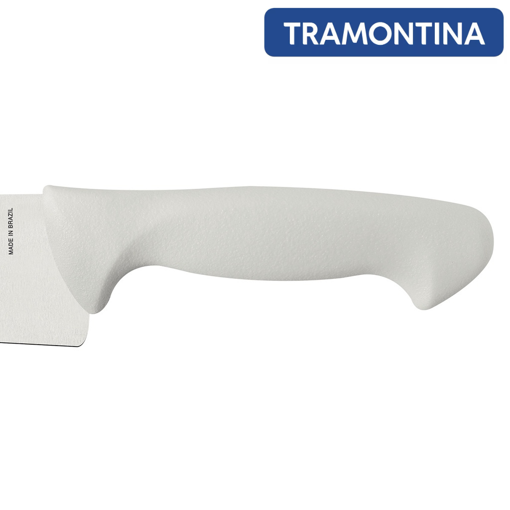 Faca Carne (Chefe) Tramontina Inox Cabo Branco 8" Premium — imagem 2 de 2