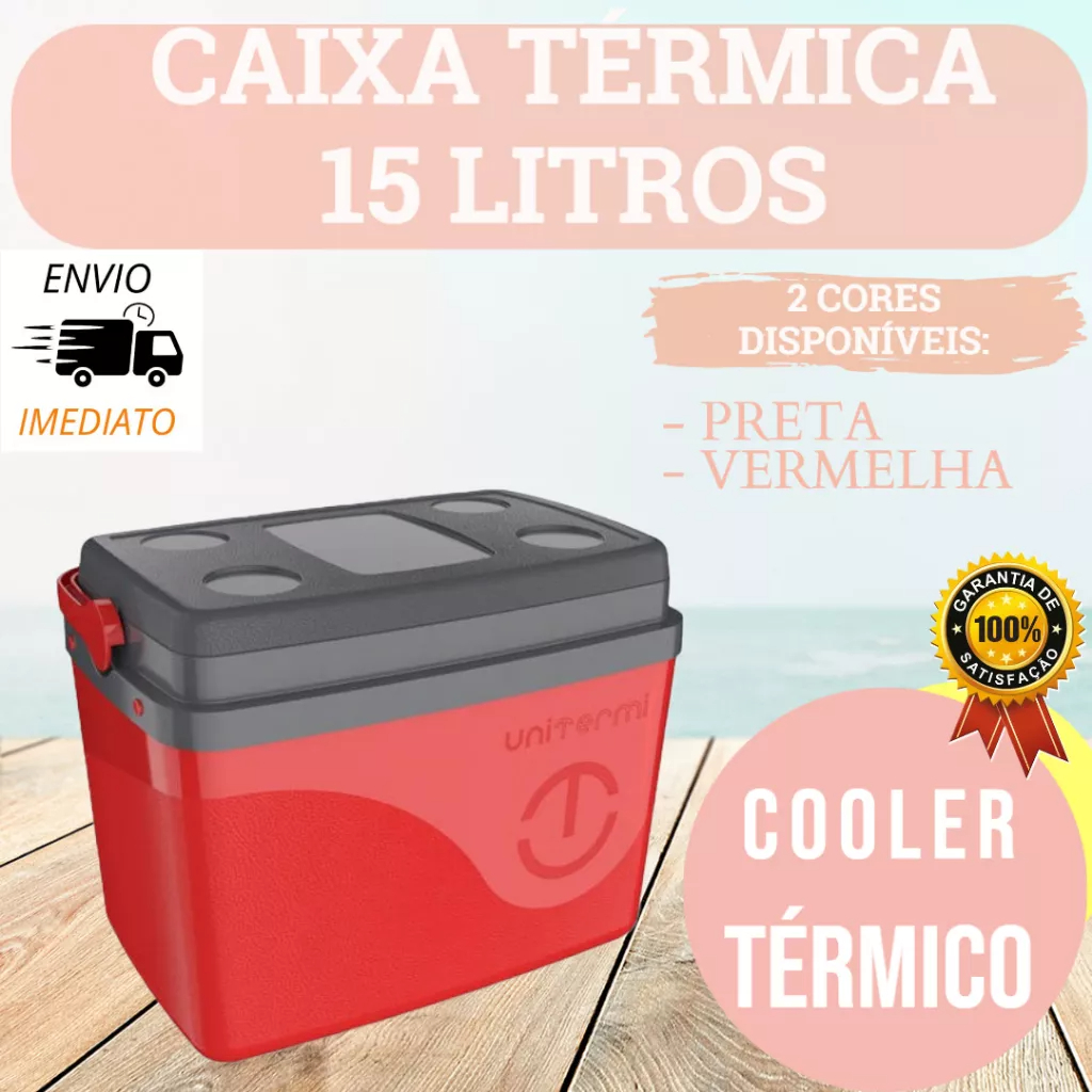 Caixa Térmica Cooler Termico 15 Litros Floripa Unitermi  Coller Termico