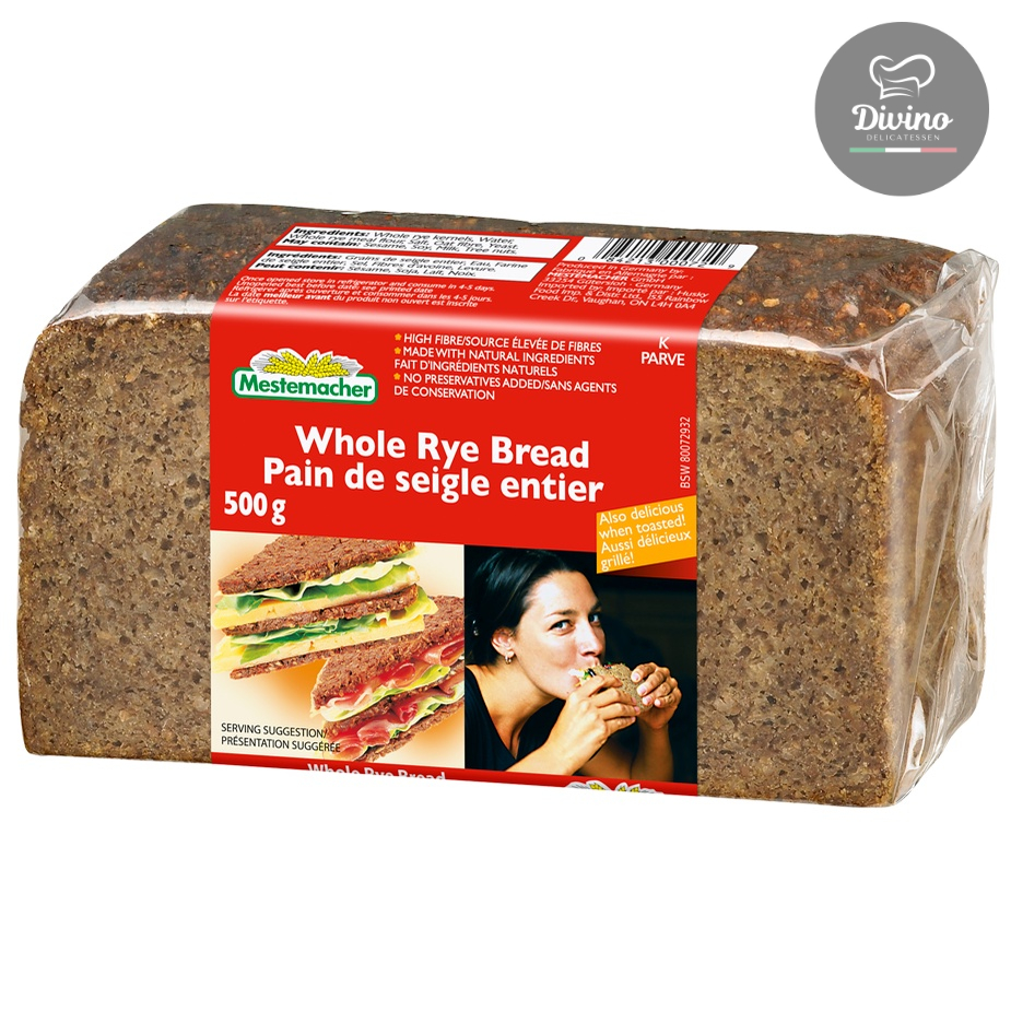 Pão Centeio Integral Wholemeal Rye Mestemacher 500g - Produto importado Alemanha