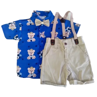 Conjunto tematico URSO PRINCIPE , infantil menino em Oferta na Shopee