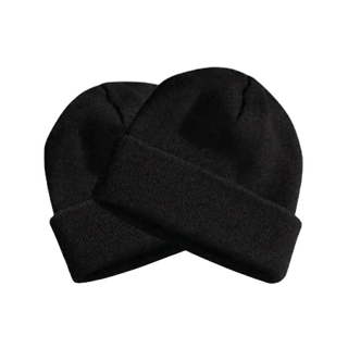 Touca Gorro forrada Masculino unissex Frio  toca Inverno Forrado Veludo Suave Preta Unissex Básica toca lâ acochoada
