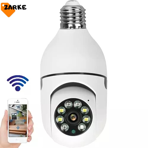 Camera segurança wifi ip sem fio 360 encaixe lampada aplicativo yoosee visão noturna segur...