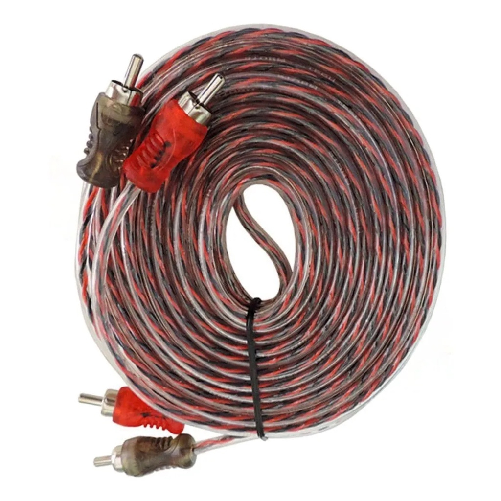 Cabo Automotivo Som Rca 5 Metros 5m Injetado Ponta Blindada em Oferta na Shopee