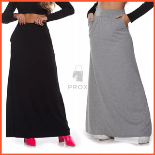 Saia Plus Size Longa Malha Lisa Gg G1 G2 G3 Evangelica Plus Size