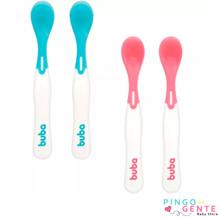 Kit Colher Termossenssível Introdução Alimentar Bebê Buba - 11750 em Oferta na Shopee