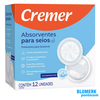 Absorvente Protetor Para Seios Cremer Com 12 Unidades em Oferta na Shopee