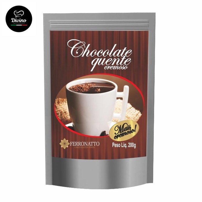 Chocolate Quente Cremoso em Pó Ferronatto 200g