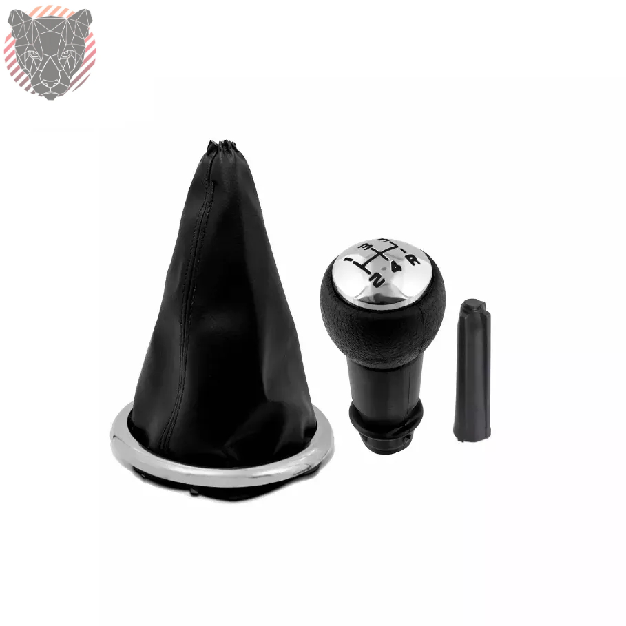 Kit Manopla Bola De Cambio + Coifa Cambio Aro Cromado Citroen C3 2004 2005 2006 2007 2008 2009 2010 2011 2012