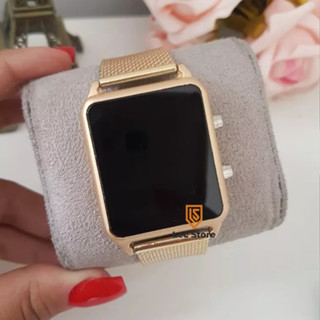 Relógios Quadrado Femininos Digital Led Watch luxo