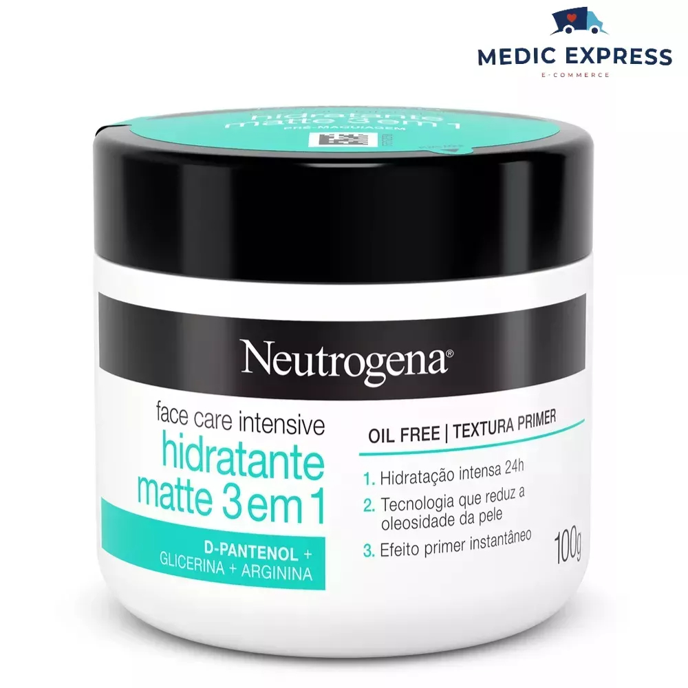 Hidratante Facial Neutrogena Face Care Intensive Matte 3 em 1 100g