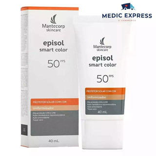 Protetor Solar Facial Episol Smart Color FPS 50 Toque Seco 40ml (todos os tons de pele)