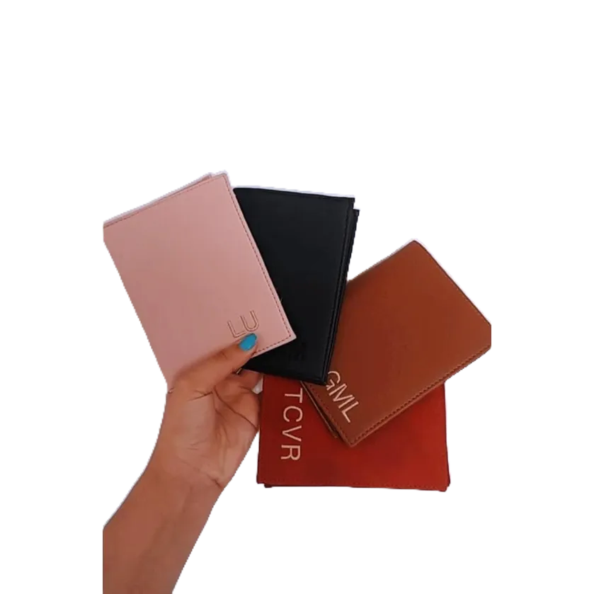 Porta Passaporte Personalizado Com Nome Capa Documento Viagem