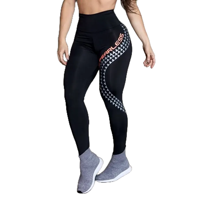 Calça Leg Legging Feminna Fitness Moda Academia Suplex Ginástica Fearless Cores Sortidas