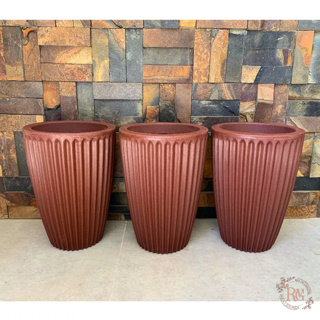 Kit 3 Vasos Decoração Para Plantas Coluna Romana em Polietileno Nº1 (24x34) em Oferta na Shopee