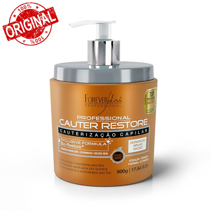 Cauter Restore Forever Liss 500g Cauterização Capilar -