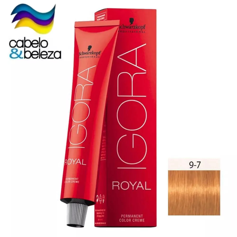 Coloração Igora Royal 60g Schwarzkopf - 9.7 Louro Extra Claro Cobre