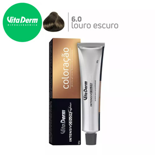 Coloração Pro Icf 6.0 Louro Escuro 60gr Vita Derm em Oferta na Shopee