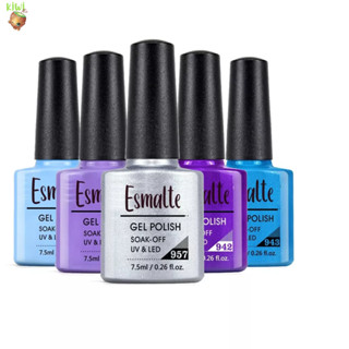 Kit 5 Unidades de Esmaltes Em Gel FN/D&z/Lirio/Bella Rosa Unhas Uv Led
