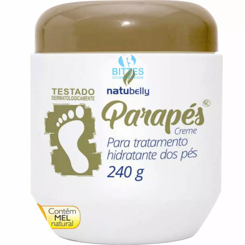 Creme Parapés  Natubelly Cosmeticos  Hidratante e Afina Pés Para  os  Pés