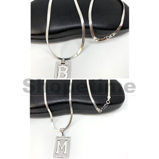 Kit Colar Feminino 45cm+Pulseira com Pingente de Letras A-Z Folheado a Prata20 em Oferta na Shopee