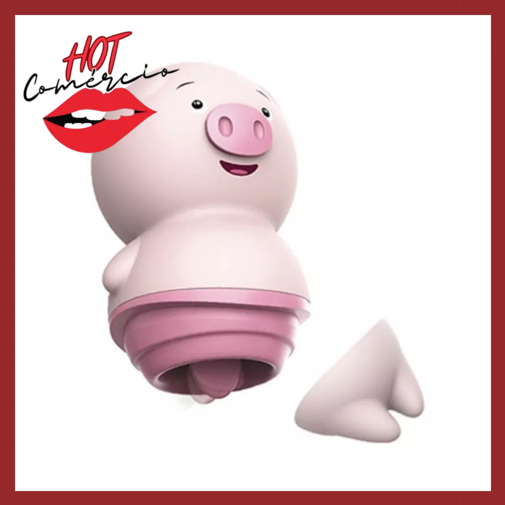 Vibrador Feminino Estimulador de Clitoris Clitoriano Mini Porquinho Sex Shop — imagem 2 de 2