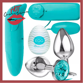 Plug Anal + Vibrador Bullet + Vibrador Feminino Ponto G + Egg Masturbador Masculino Sex Shop Sex Shop