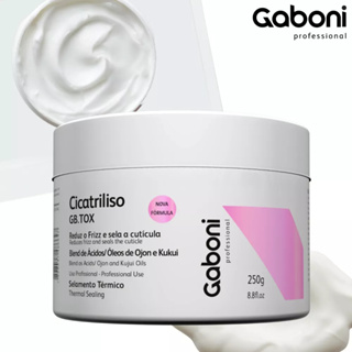 Botox Capilar Orgânico Selamento Térmico e AntiFrizz Cicatriliso Gb.tox 250g Gaboni Professional