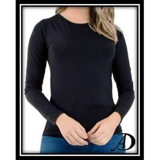 REF136 Blusa segunda pele com GOLA REDONTA