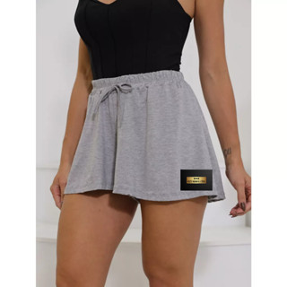 Kit 2 Shorts Feminino Godê (Soltinho) Onça/Animal Print ou Preto Moda