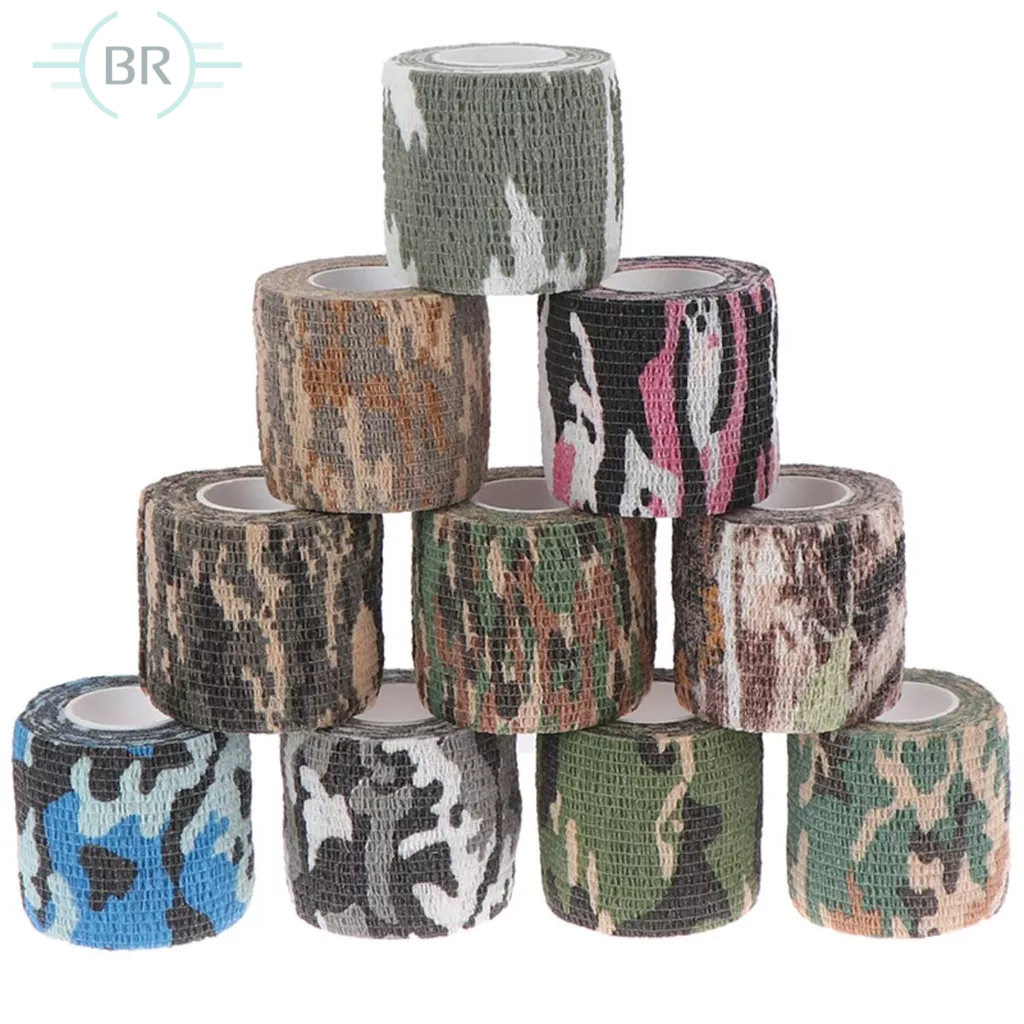 Fita Bandagem Camuflada Adesiva Elastica Proteção Dedo Pesca Academia Crossfit e Musculação