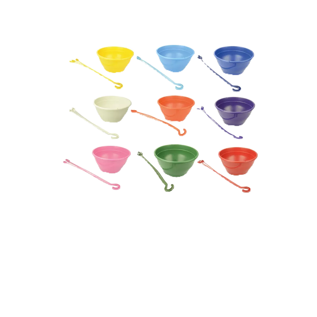 15 Vasos plástico cuia 21 Com Haste Coloridas para Plantas pendentes Samambaia Cactos Suculenta 2L