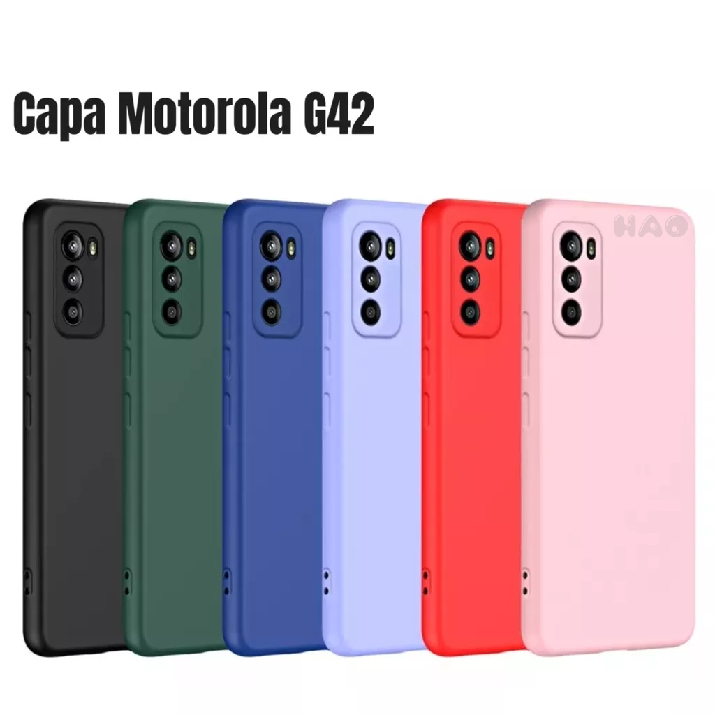 Capa Capinha Silicone Aveludada Para Motorola Moto G42