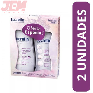 Kit Sabonete Liquido Intimo Lucretin Neutro - 200ml