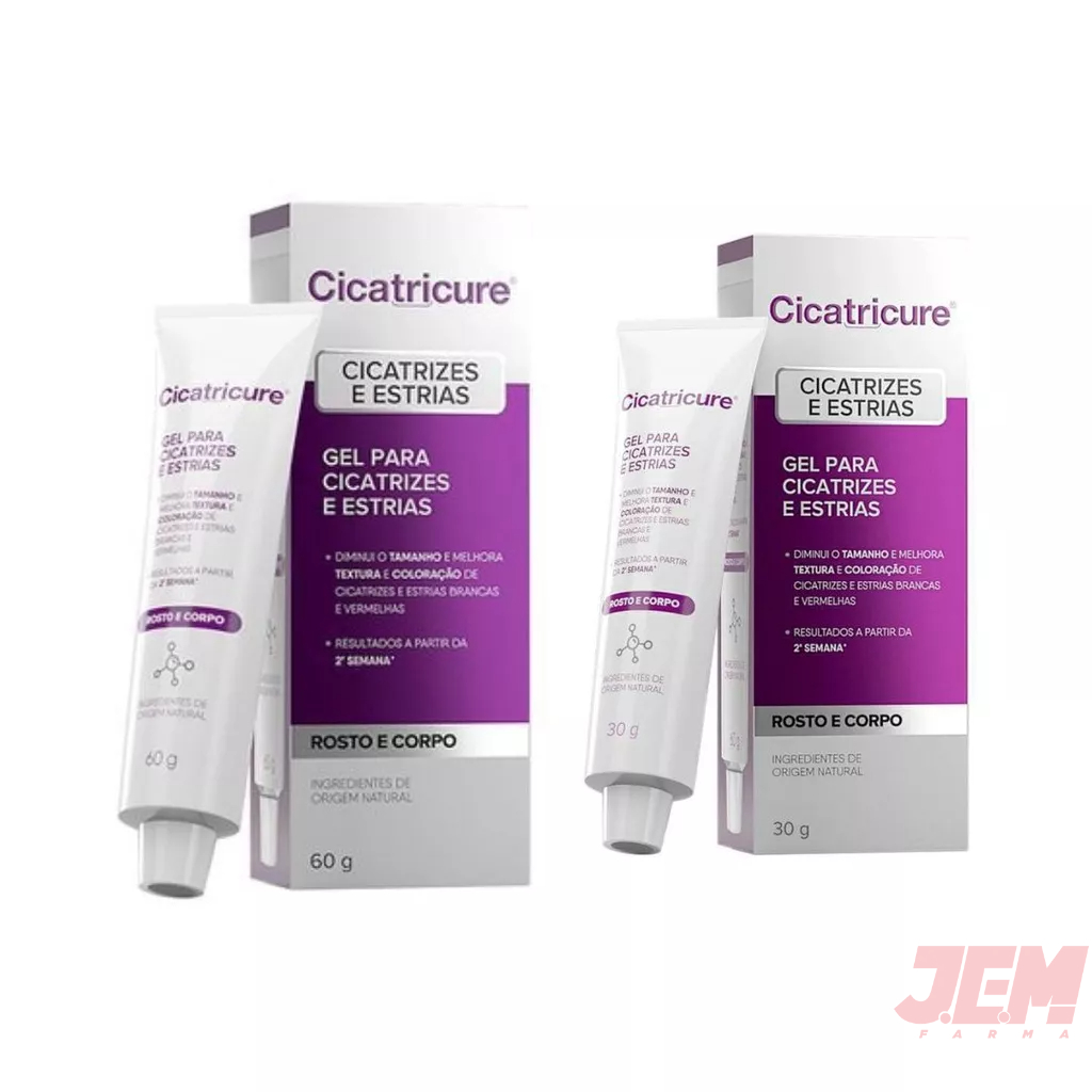 Cicatricure Gel Cicatrizes e Estrias 30/60g - Escolha o Tamanho em Oferta na Shopee