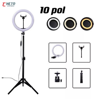 Kit Completo Ring Light Profissional 6 / 10 /12/14 polegadas Com 2.1M Tripé Universal e controle remoto