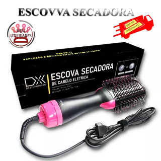 Escova Secador De Cabelo 3 Em 1 Seca, Alisa e Modela 127V