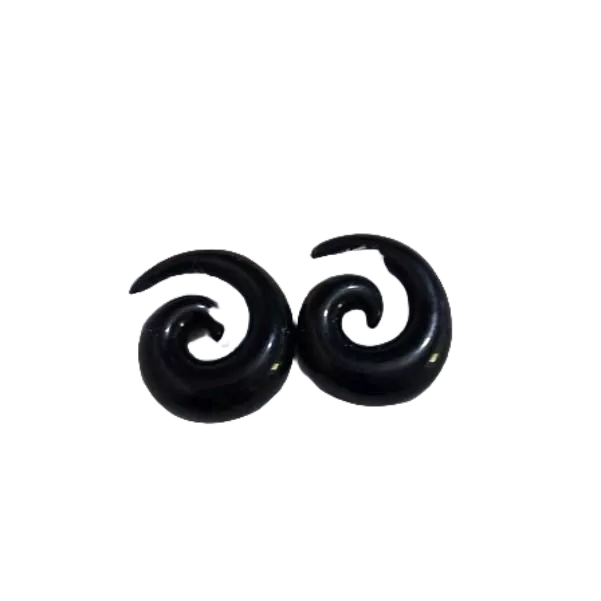 Par de alargador espiral preto grosso kit 2 unidade 10mm 12mm 14mm 16mm em Oferta na Shopee