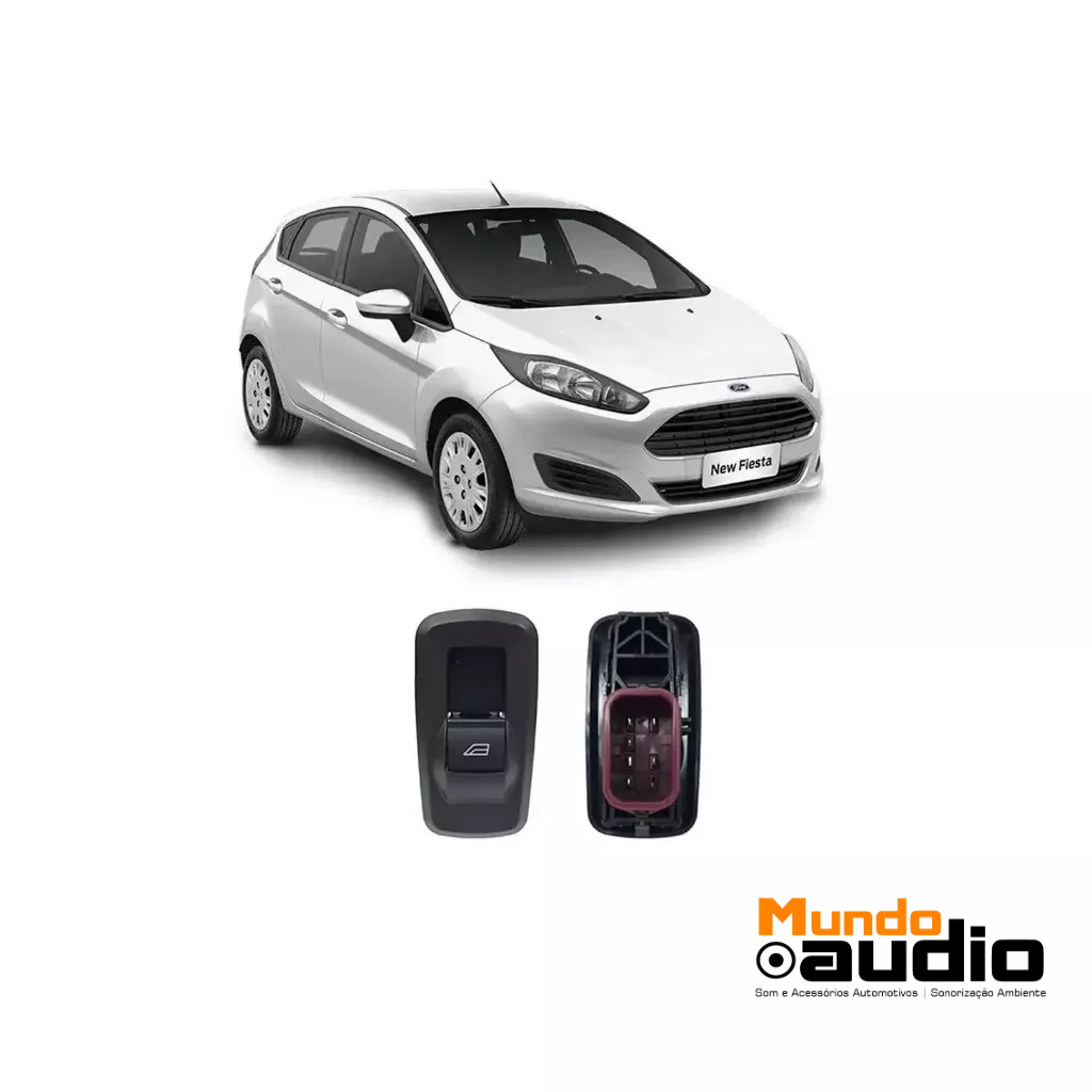 Botão Interruptor Vidro Elétrico New Fiesta 2012 a 2017 Ecosport 2013 A 2017 Ka 2014 A 2017