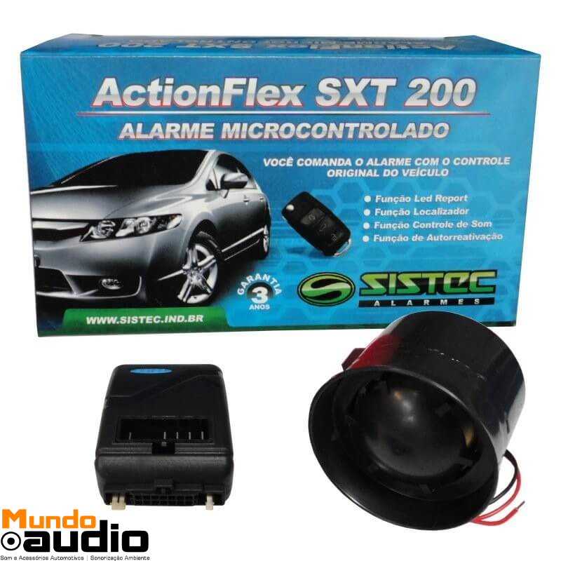 Alarme Automotivo Keyless Integrado a chave original do carro SISTEC SXT 200