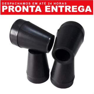 Ponteira Pé 3/4 para Bengala Muleta Andador (4 Unidades)