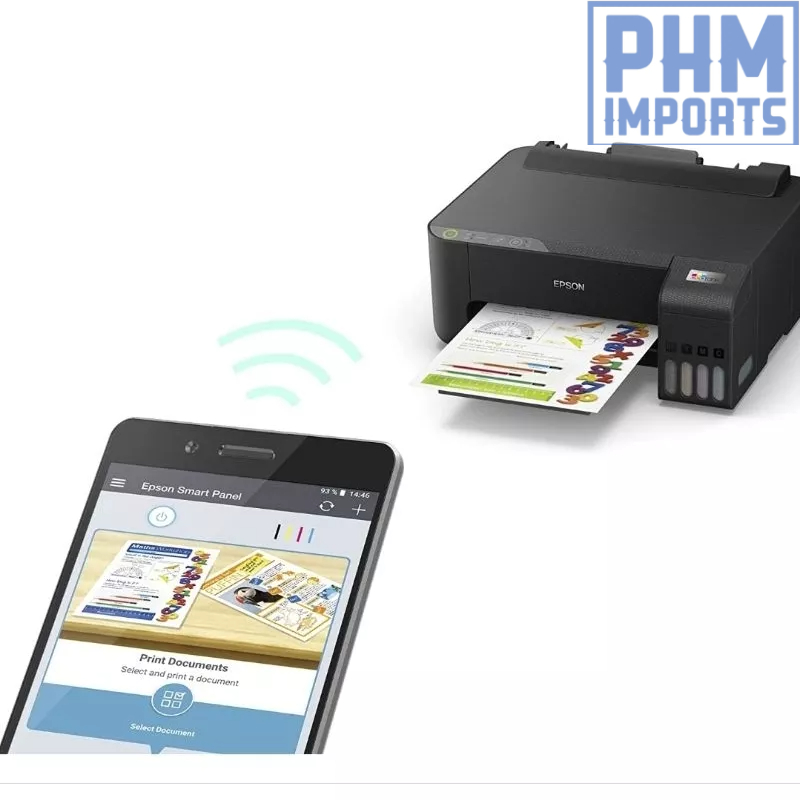 EPSON Impressora EcoTank L1250 - Tanque de Tinta Colorida, Wi-Fi Direct, Comando de voz, Bivolt, Cor: Preto