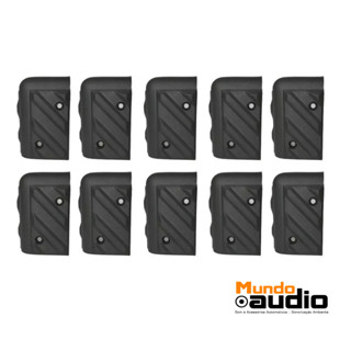 Kit Cantoneira Caixa De Som Canto Redondo 10 Peças
