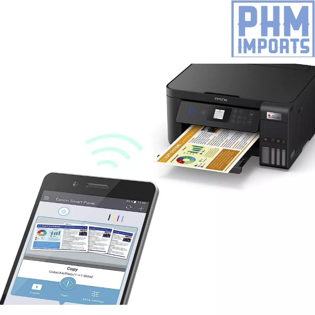 Epson, Multifuncional, Ecotank L4260 - Tanque de Tinta Colorida, Wi-Fi Direct, Frente e Verso Automático, Bivolt