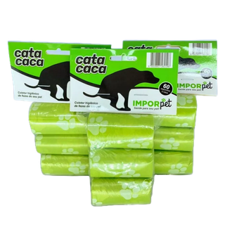 Saquinhos higiênicos cata caca 180 unidades