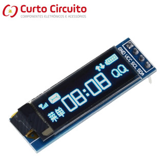 Display Oled Azul 128x32 Pixel 0.91 Polegadas 4 Pinos I2c