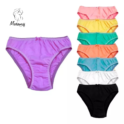 Kit 10 Calcinha Tanguinha Juvenil Menina 100% Algodão Atacado Revenda em Oferta na Shopee