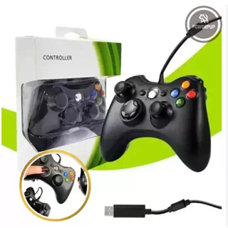 Controle Xbox 360 Com Fio Para Video Game e PC/ Fat E Pc Joystick Jogo gamepad USB Capo 1.9m em Oferta na Shopee